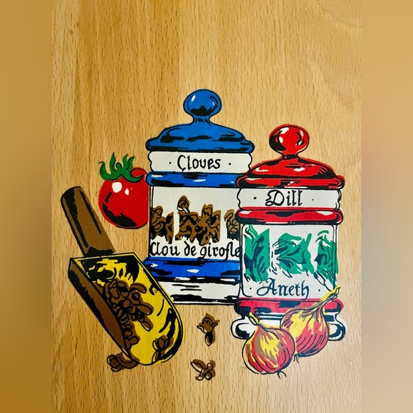 Vintage Wood Cutting Board Wall Hanging - Picture 2 of 3